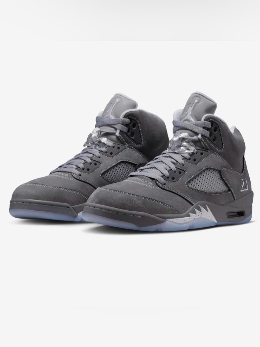 Nike Air Jordan Men's Gray High-Top Basketball Sneakers